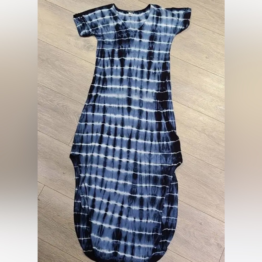 Venus Blue Tye Dye Maxi Dress